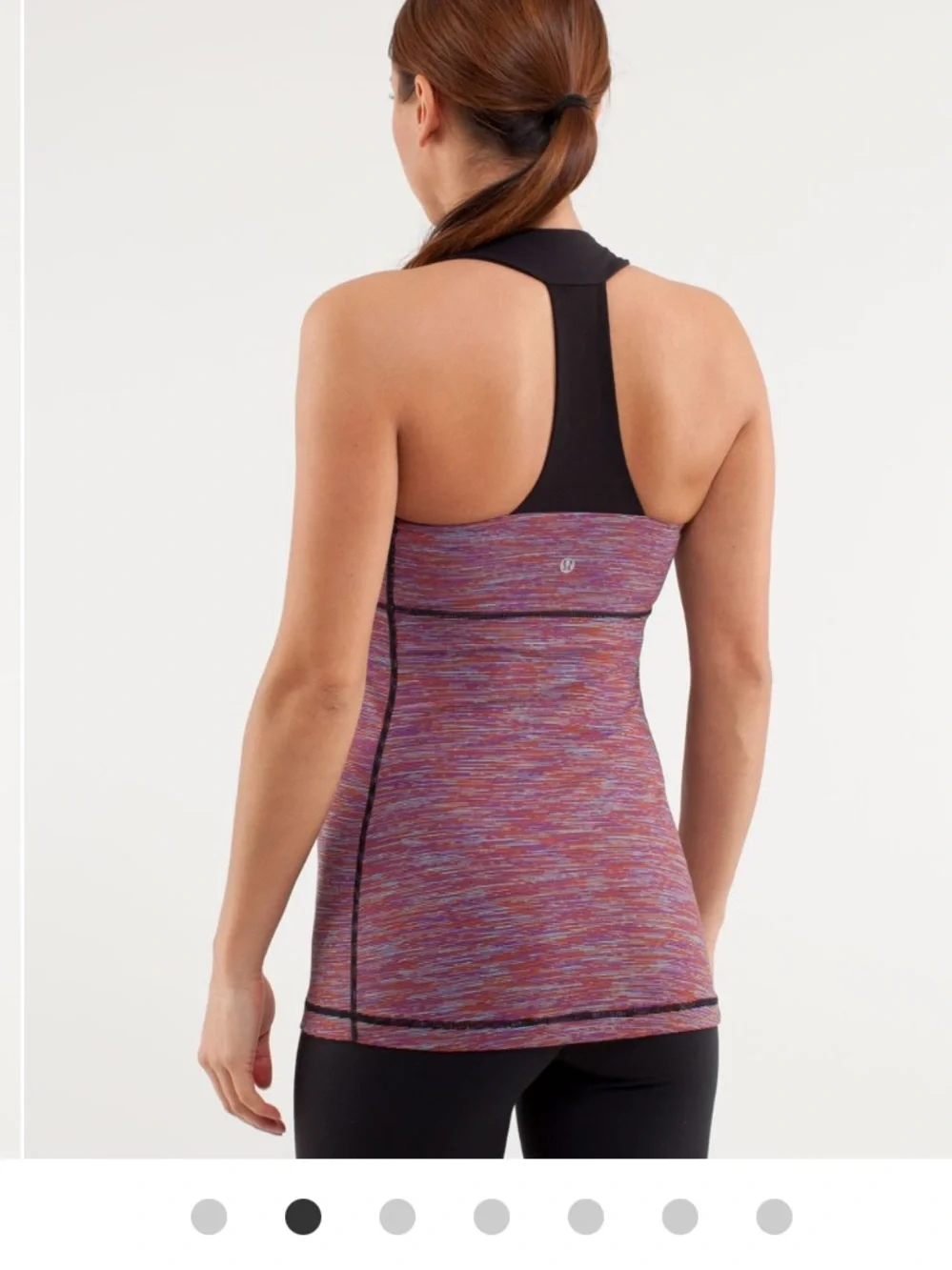 Lululemon Scoop Neck Tank Wee Are From Space Black March Multi/Black
